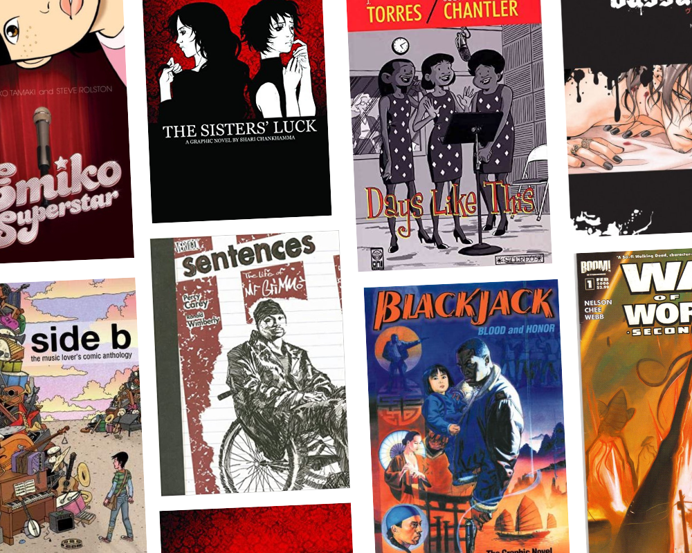 Graphic Novel covers from the Sullivan Graphic Novel Collection